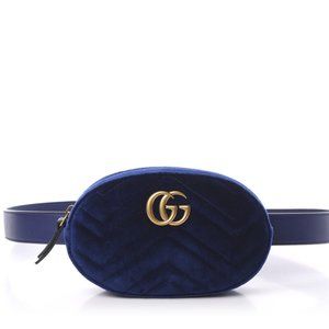 GG Marmont Velvet Belt Bag in Gucci Dust Bag
